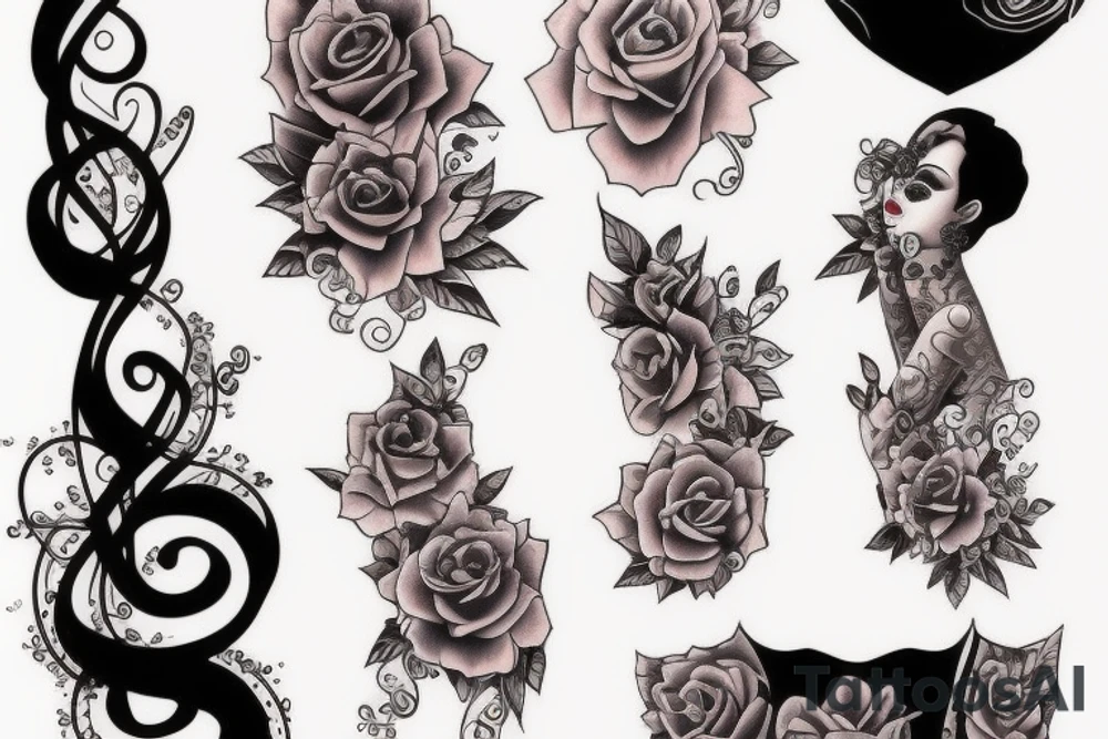 Sexy lady tattoo idea