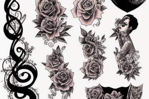 Sexy lady tattoo idea