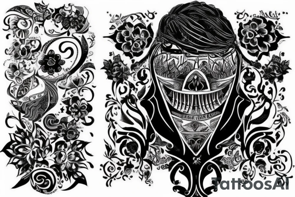 конь с развивающейся гривой и короной на голове tattoo idea конь с развивающейся гривой и короной на голове tattoo idea