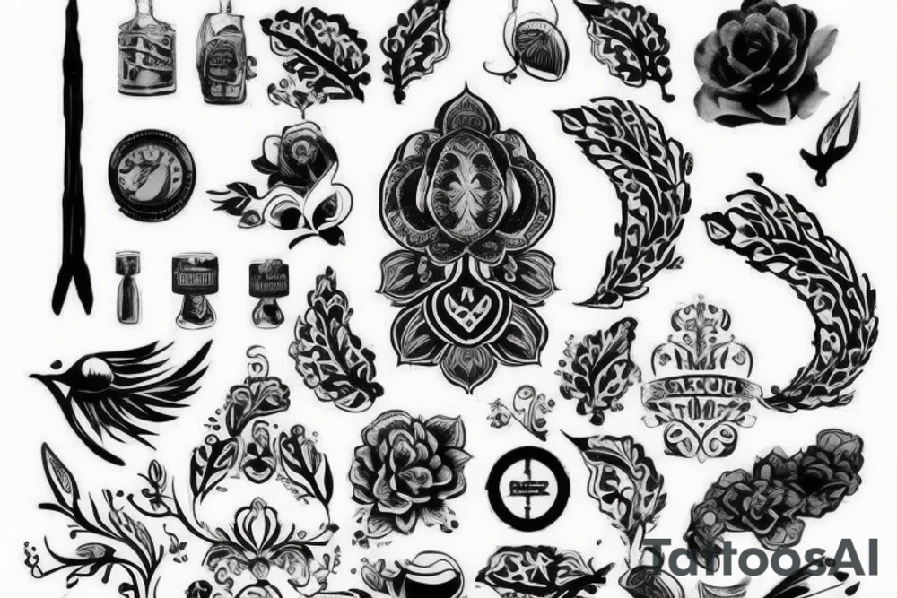 конь с развивающейся гривой и короной на голове tattoo idea конь с развивающейся гривой и короной на голове tattoo idea