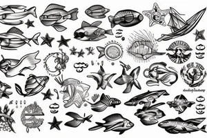 marine theme tattoo idea