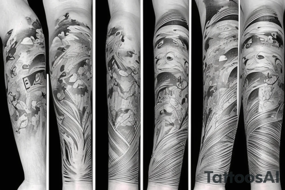 marine theme tattoo idea