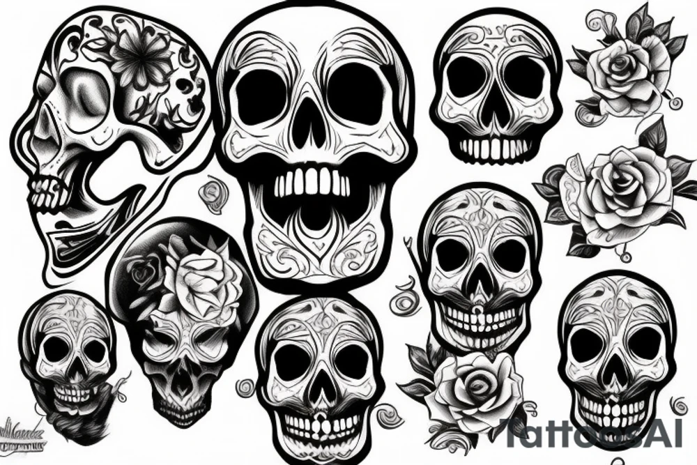 Skull tattoo idea