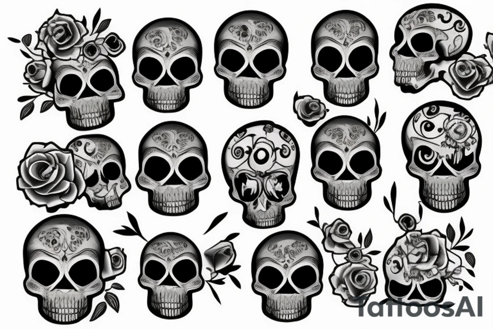 Skull tattoo idea