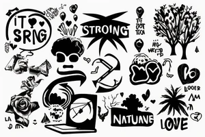 being strong and love the nature for an IT man tattoo idea