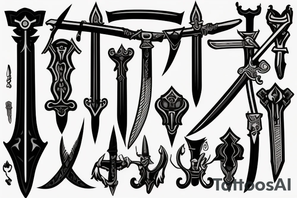 a sword tattoo idea