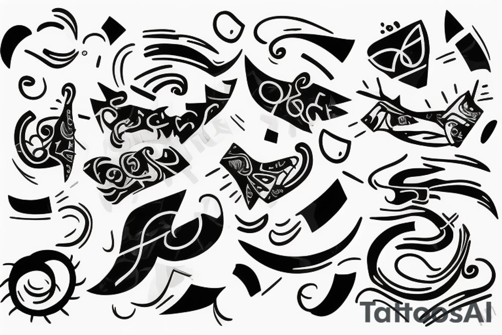 A son with his father tattoo idea