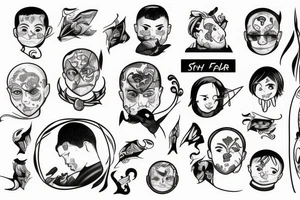 A son with his father tattoo idea
