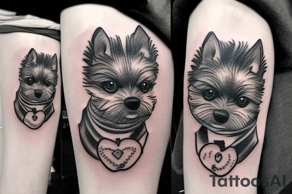 Little dog tattoo idea