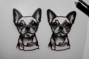 Little dog tattoo idea