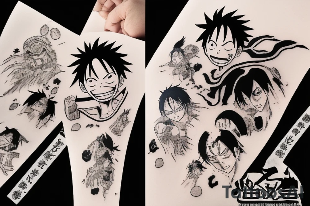 luffy erenyeager itachi tattoo idea