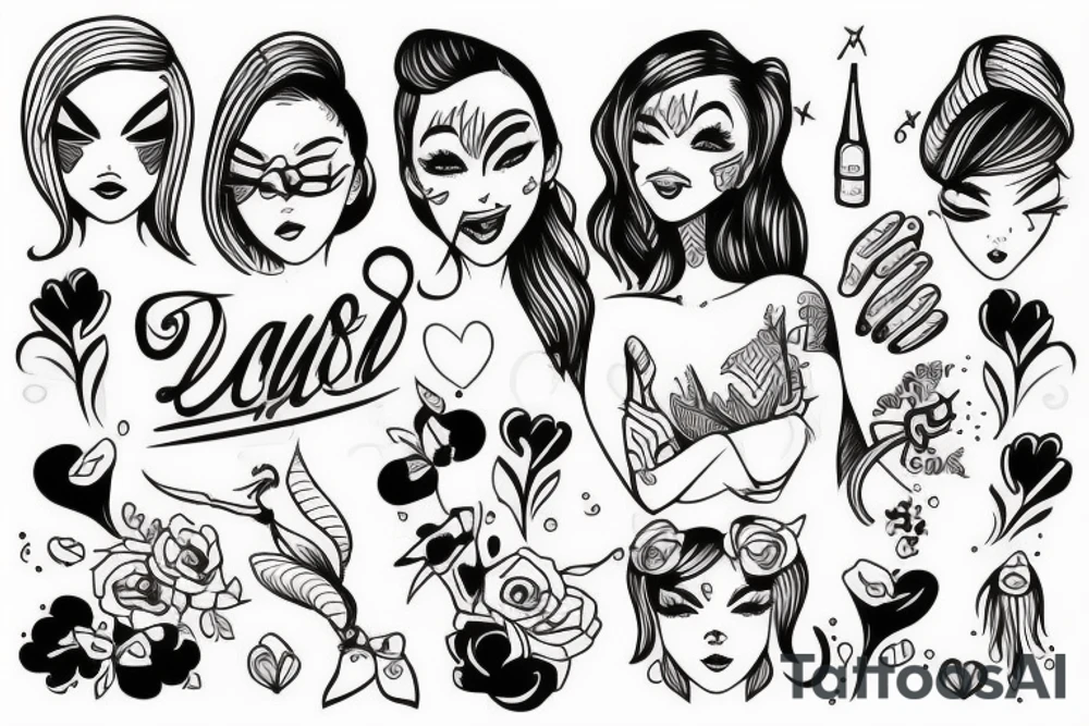 Girl tattoo idea