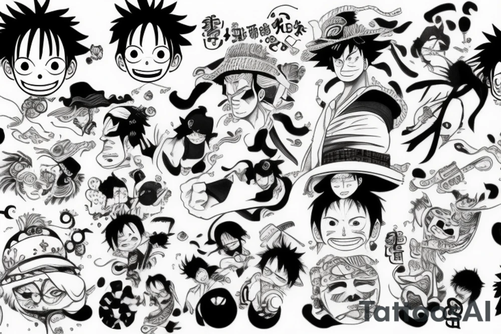 luffy tattoo idea