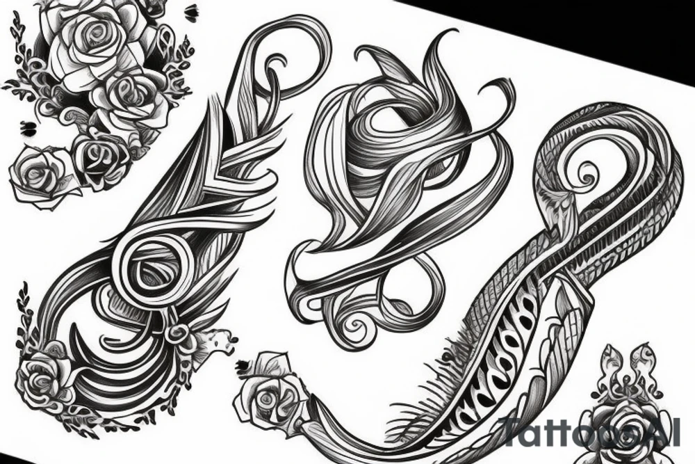 Sea and horseshoe tattoo idea