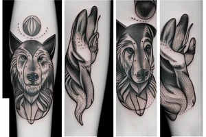 paw of a animal tattoo idea