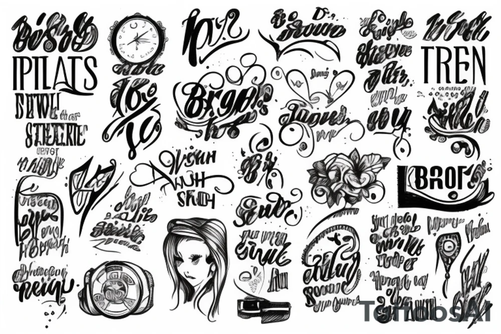 Bril text tattoo idea