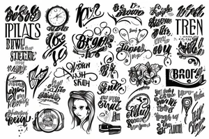 Bril text tattoo idea