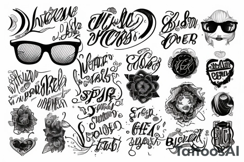 Bril text tattoo idea