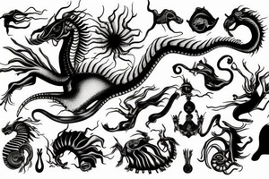 Sea dragon tattoo idea