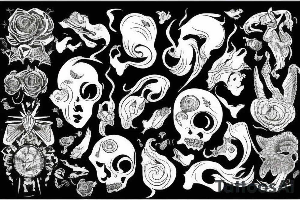 Милое привидение tattoo idea