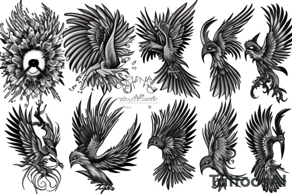 Phoenix tattoo idea