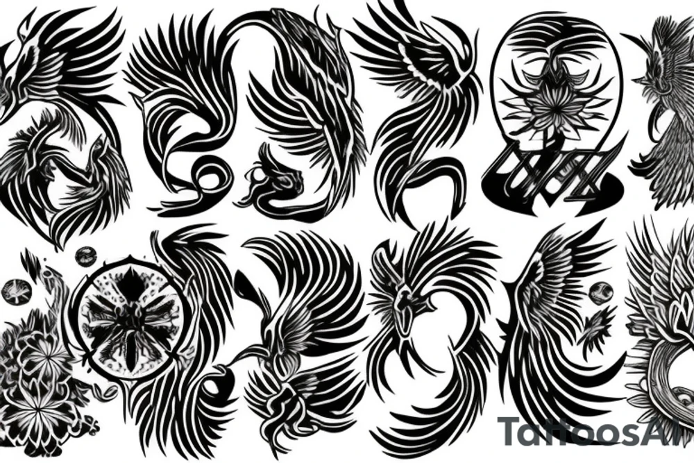 Phoenix tattoo idea