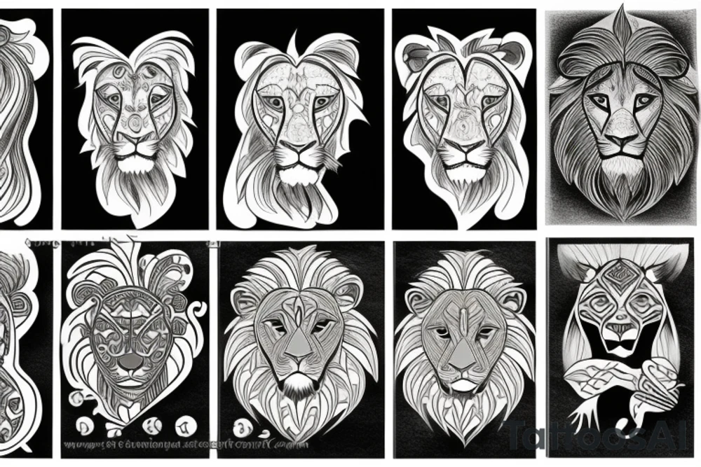 Iran and lion tattoo idea