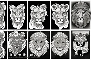 Iran and lion tattoo idea