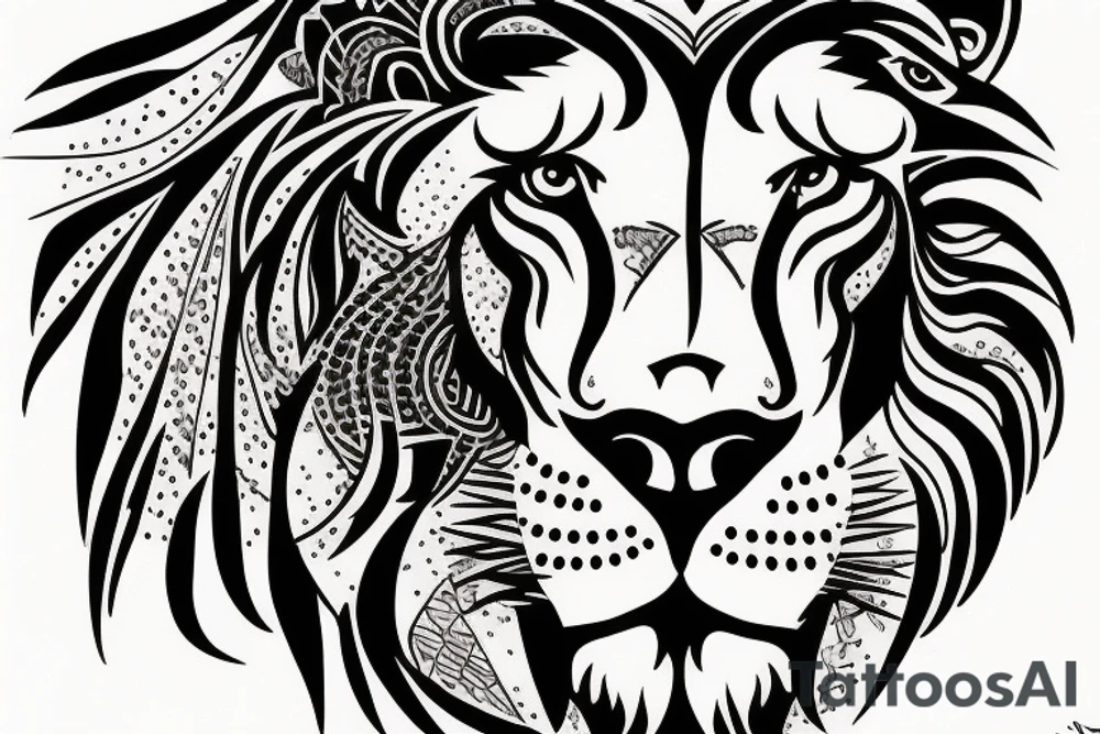 Iran and lion tattoo idea
