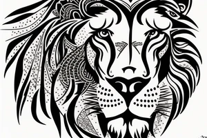 Iran and lion tattoo idea