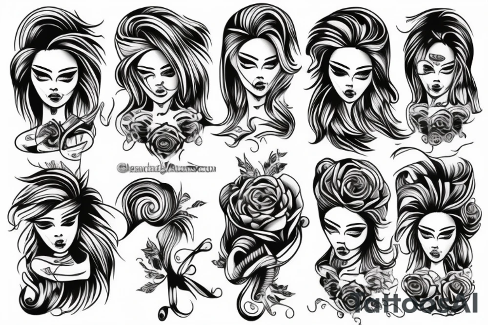 Hair dryer and my friend tattoo idea