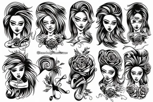 Hair dryer and my friend tattoo idea