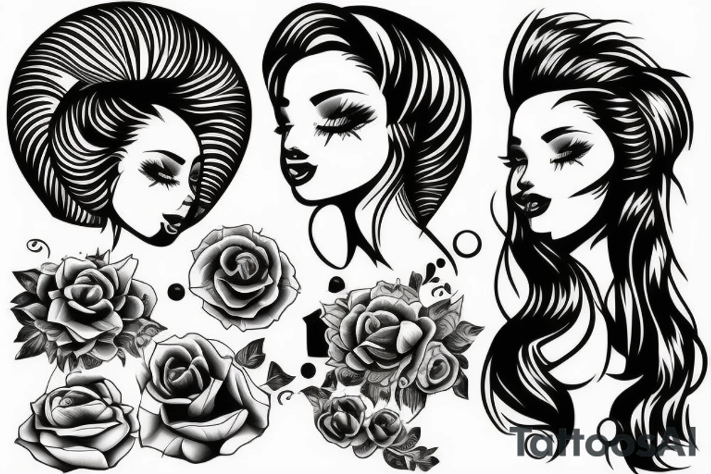 Hair dryer and my friend tattoo idea