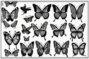 free butterfly tattoo idea