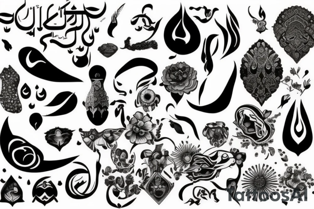 زن زندگی ازادی ایران tattoo idea
