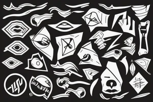 Hardness of reaching logos tattoo idea