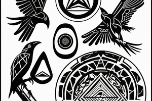 Raven of the dawn tattoo idea