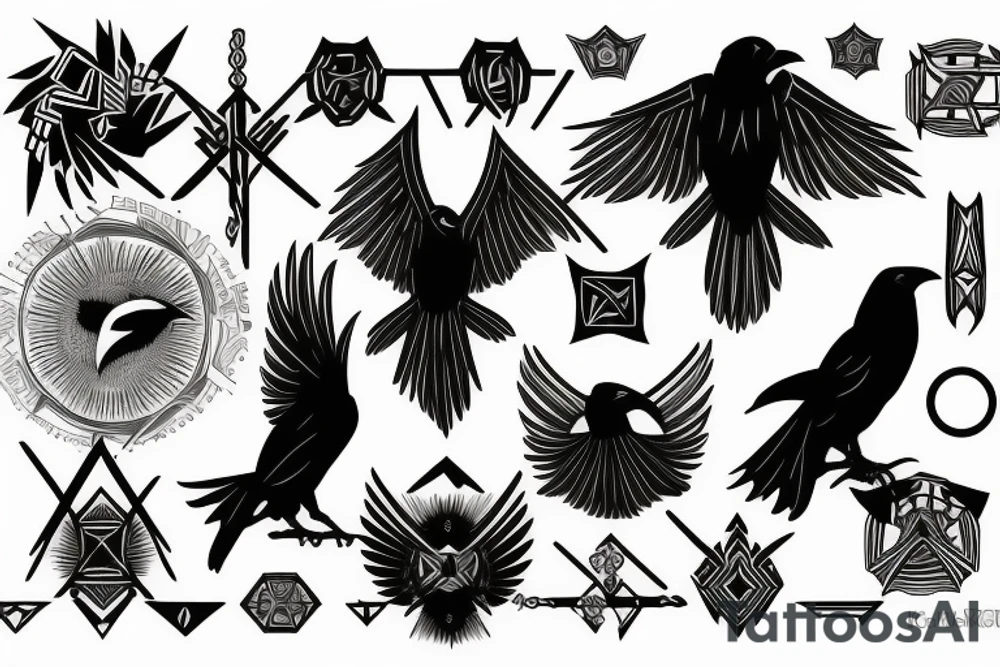 Raven of the dawn tattoo idea