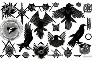 Raven of the dawn tattoo idea
