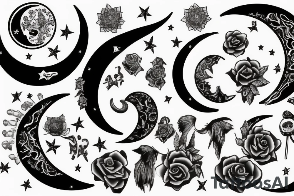moon tattoo idea
