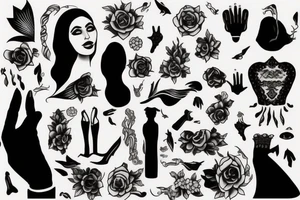 Woman life freedom iran tattoo idea