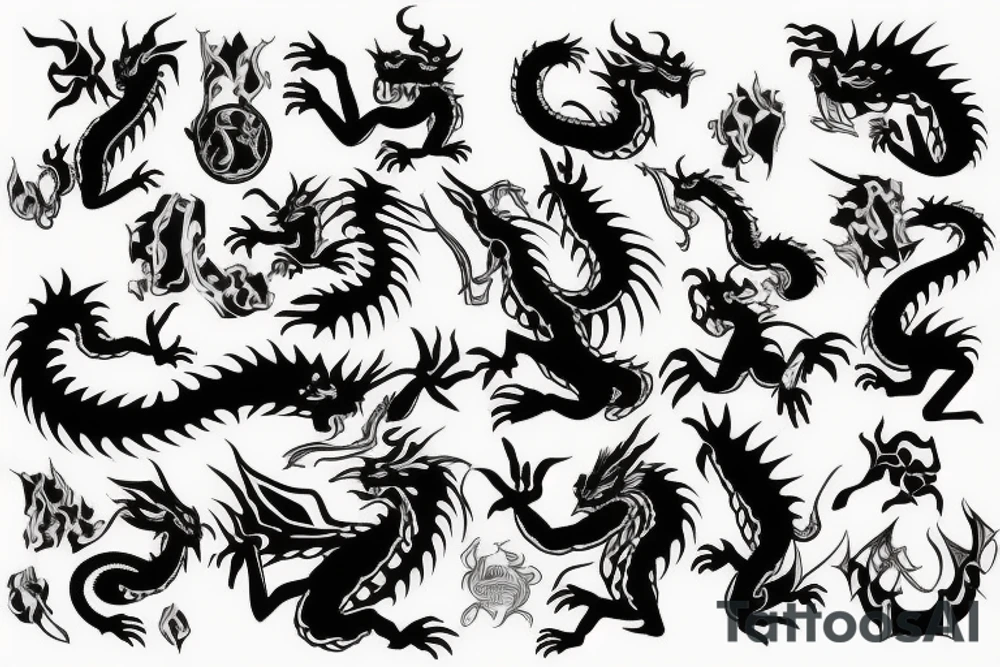 Dragon tattoo idea