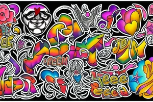 Freedom love peace tattoo idea