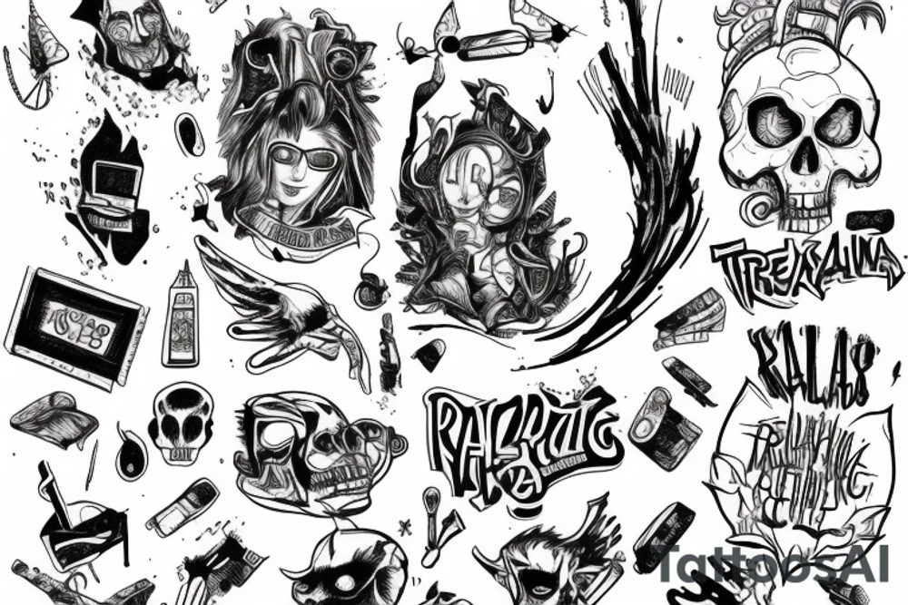 Treshpolka, max payn, valhalla, falling in Reverse tattoo idea