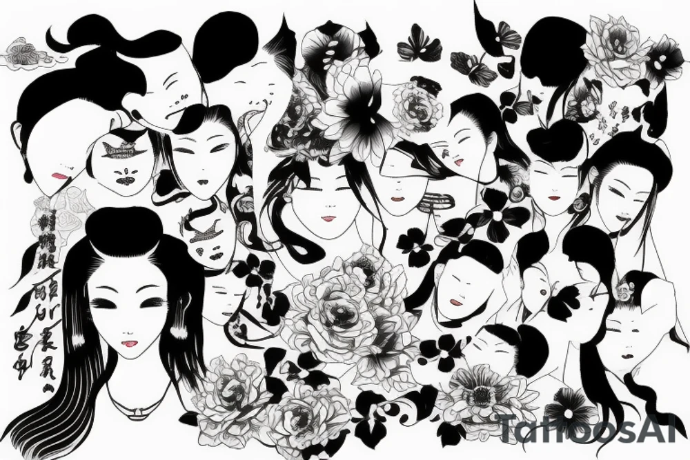 china girl tattoo idea