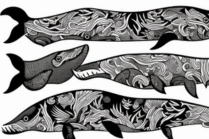 Whale tattoo idea