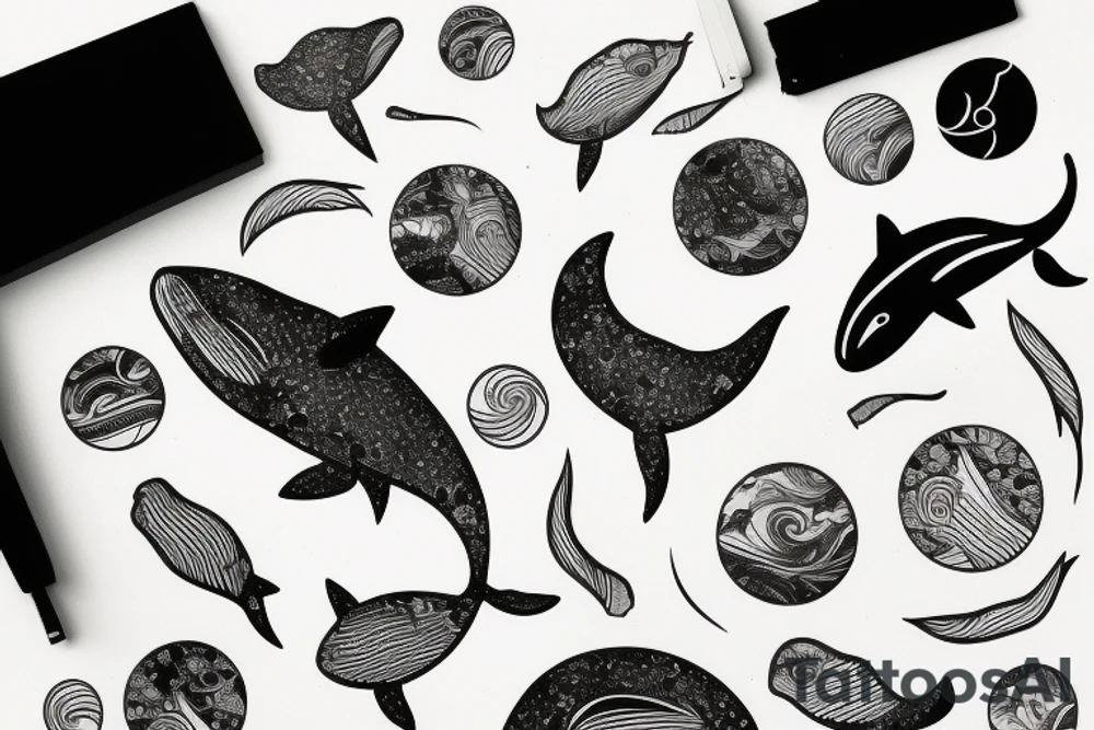 Whale tattoo idea