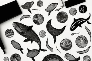 Whale tattoo idea