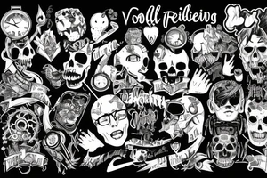 Falling in Reverse, voices in my head, watch the world is burn tattoo idea