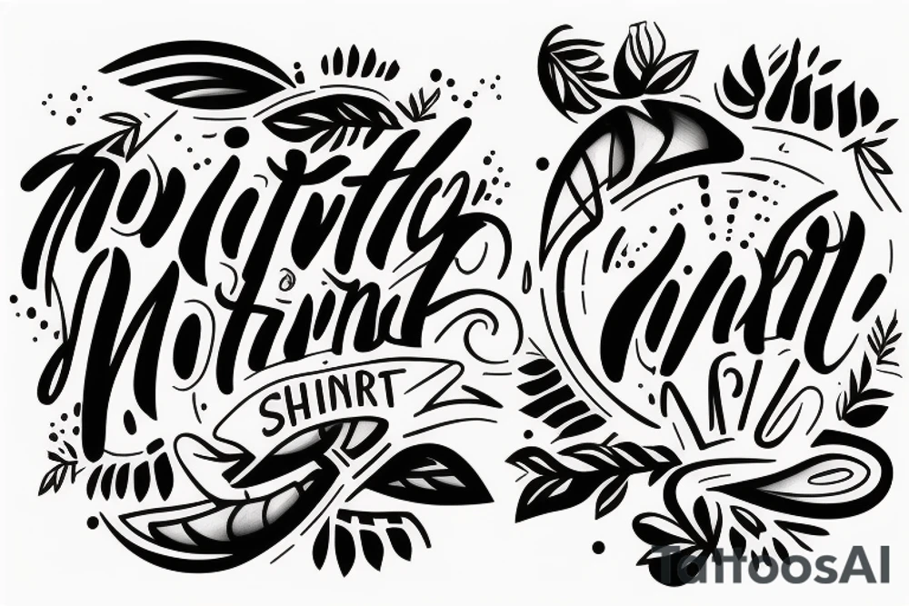 motivational short text tattoo idea
